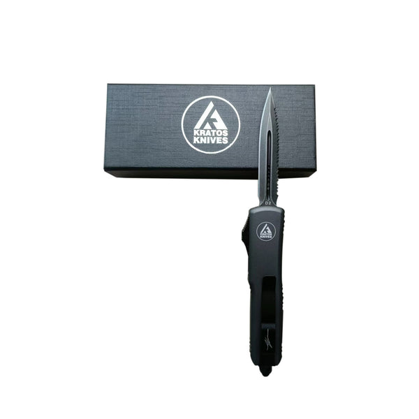 HIGH PERFORMANCE OTF - GREY - HALF SERRATED DAGGER
