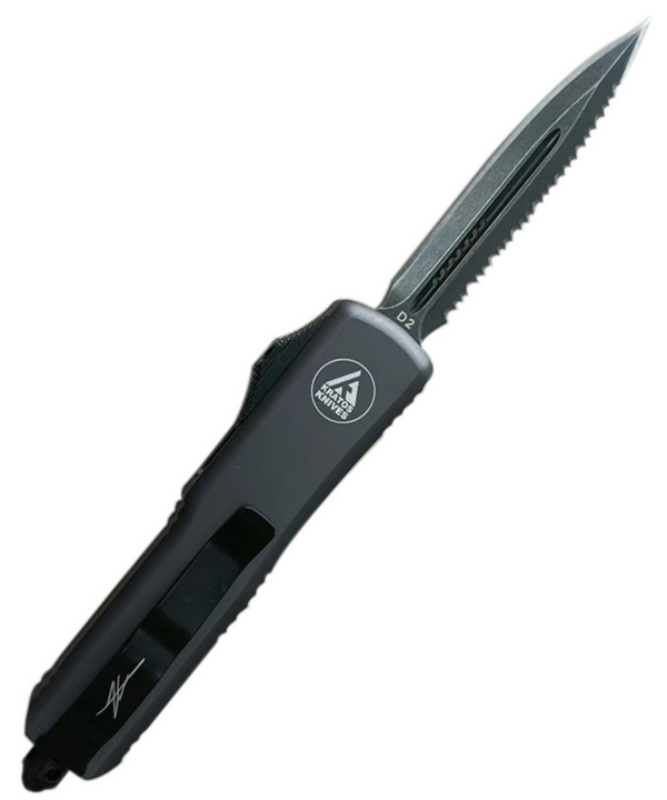 HIGH PERFORMANCE OTF - GREY - HALF SERRATED DAGGER