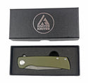 Reaper - Folding Pocket Knife - Reverse Tanto - Green