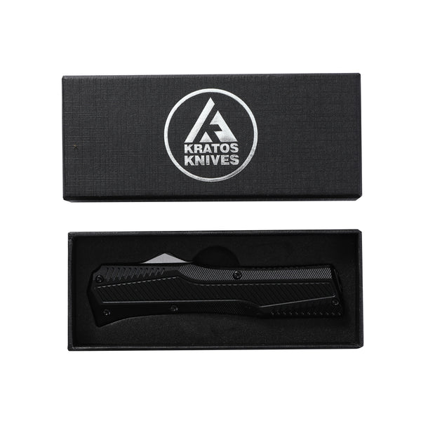 KRAKEN OTF KNIFE - TANTO - BLACK