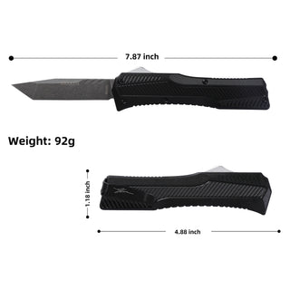 KRAKEN OTF KNIFE - TANTO - BLACK