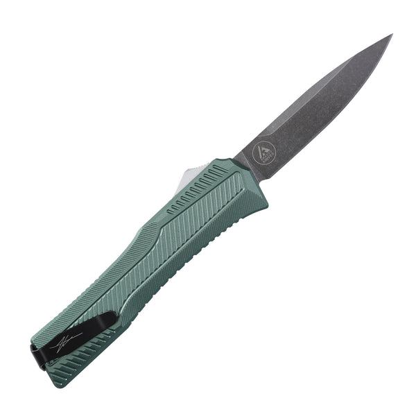KRAKEN OTF KNIFE - DROP POINT - GREEN