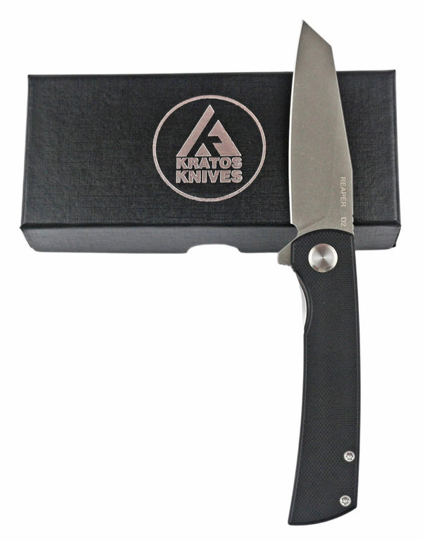 Reaper - Folding Pocket Knife - Reverse Tanto - Black