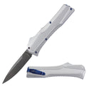 KRAKEN OTF KNIFE - DROP POINT - SILVER