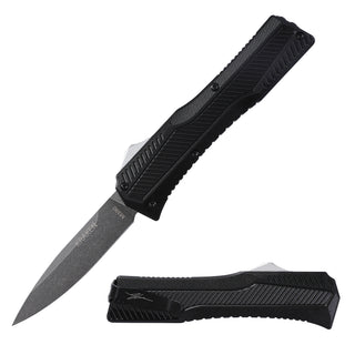 KRAKEN OTF KNIFE - DROP POINT - BLACK