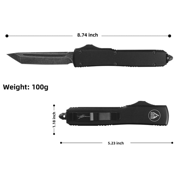 LARGE HIGH PERFORMANCE OTF - BLACK - TANTO