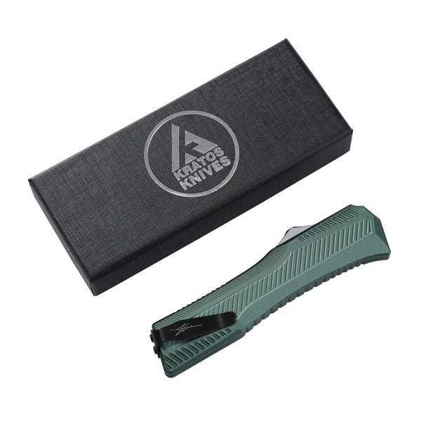 KRAKEN OTF KNIFE - TANTO - GREEN