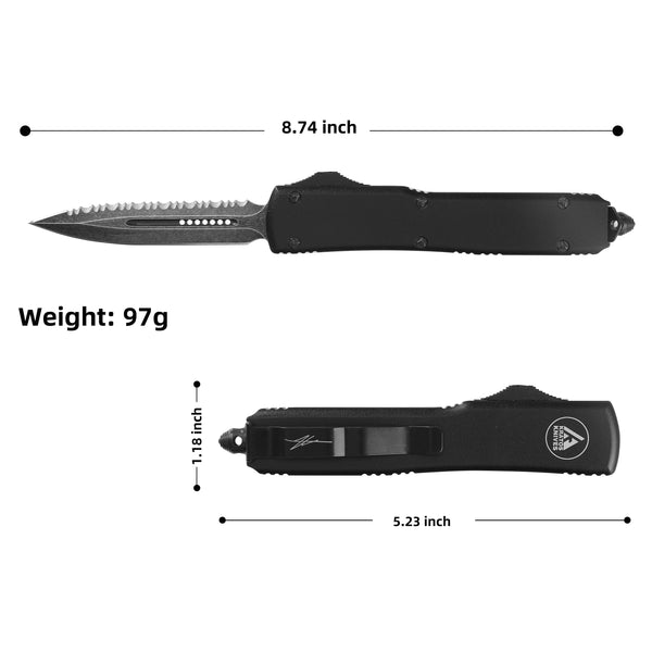LARGE HIGH PERFORMANCE OTF - BLACK - DAGGER
