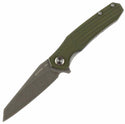 Reaper TX - Folding Pocket Knife - Reverse Tanto - Textured Grip - Green