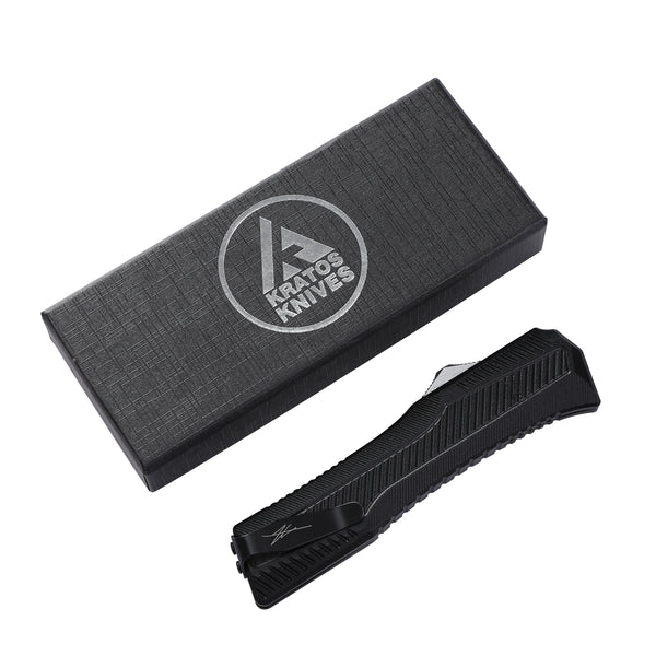 KRAKEN OTF KNIFE - TANTO - BLACK
