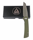 Reaper - Folding Pocket Knife - Reverse Tanto - Green