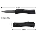 KRAKEN OTF KNIFE - DROP POINT - BLACK