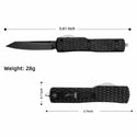 GREEN HORNET - GLOW CARBON OTF KNIFE - REVERSE TANTO