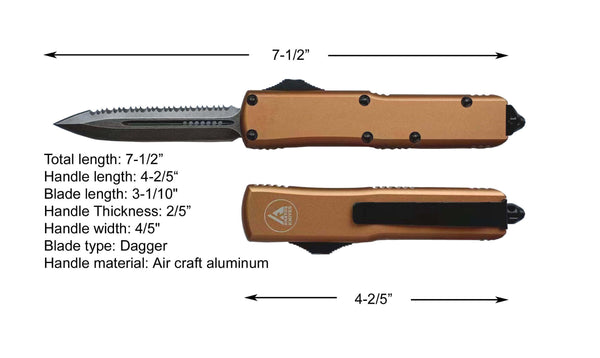 HIGH PERFORMANCE OTF - TAN -  SERRATED DAGGER