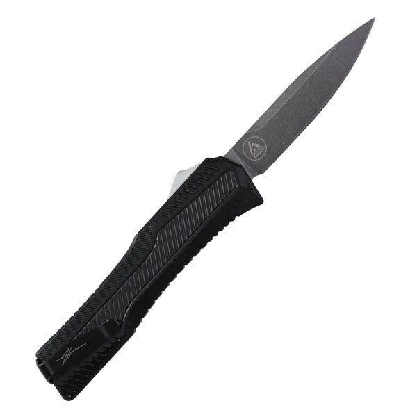 KRAKEN OTF KNIFE - DROP POINT - BLACK