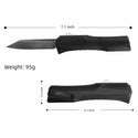KRAKEN OTF KNIFE - BLACK - REVERSE TANTO