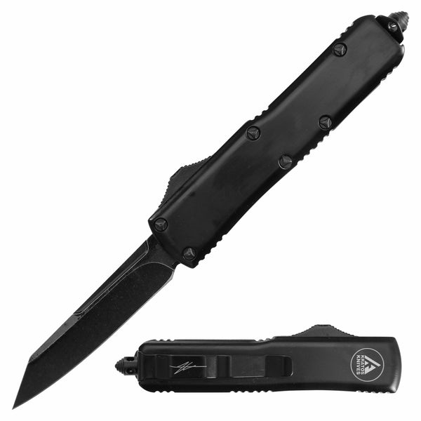 SIG SERIES OTF KNIFE - BLACK - REVERSE TANTO