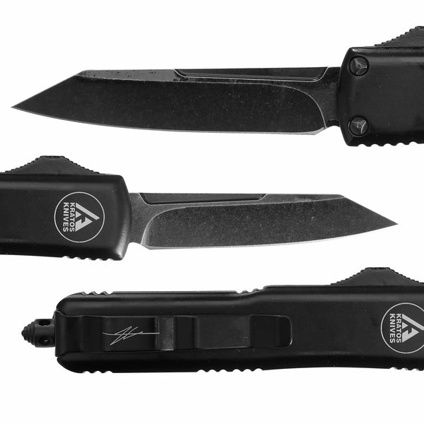 SIG SERIES OTF KNIFE - BLACK - REVERSE TANTO