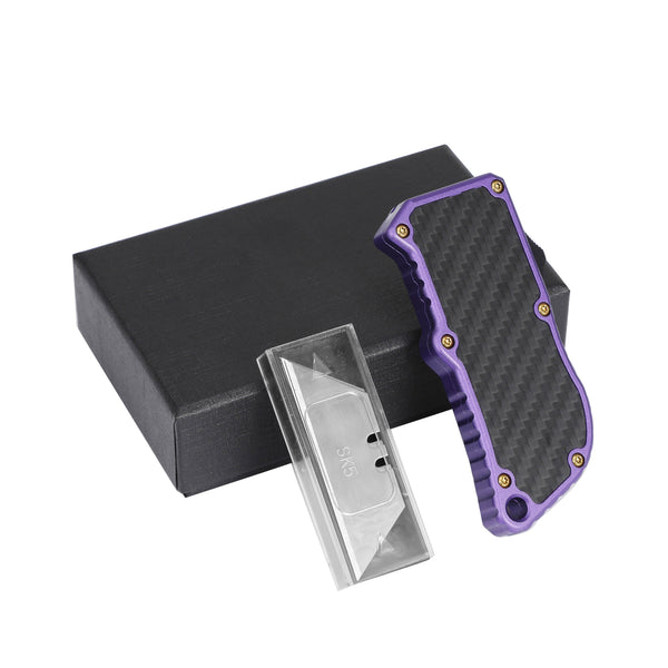 OTF BOX CUTTER - PURPLE & GOLD